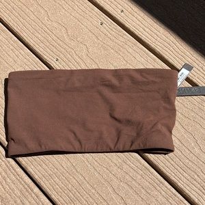 NWT XXS SKIMS cocoa bandeau fits everybody tube top bralette